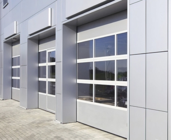 Панорамные ворота Алютех Alutrend в Тихорецке