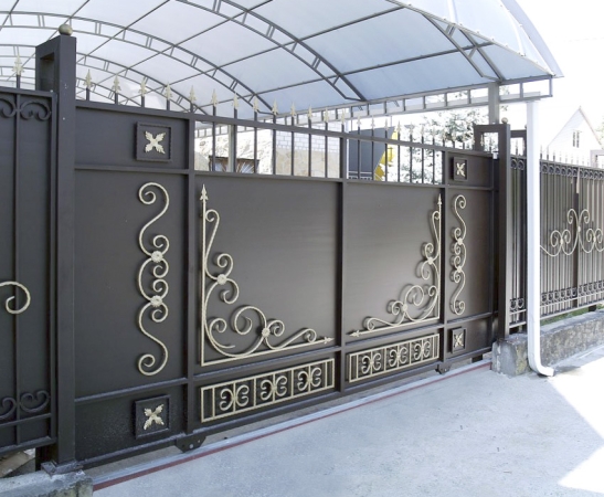 Металлические ворота в Тихорецке