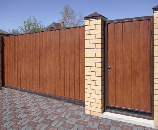 Ворота из металлического сайдинга в Тихорецке